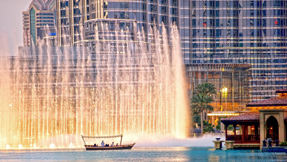 Dubai Fountains - Pokaz Tańczących Fontann